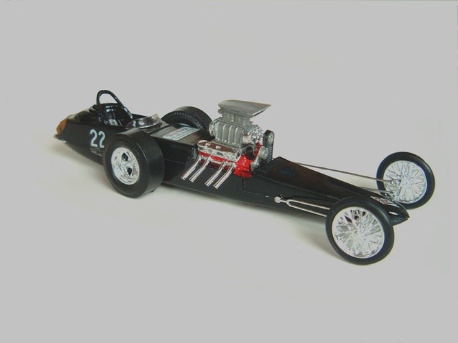 22 Jr. Dragster (Black Plastic Models) by Brian Higbee and The Lost Estate of Ed Johnson Shepard